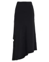Johanna Parv Woman Midi Skirt Black Size L Recycled Polyamide, Elastane In Black