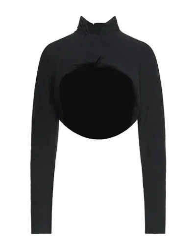 Johanna Parv Woman Shrug Black Size L Polyamide, Elastane