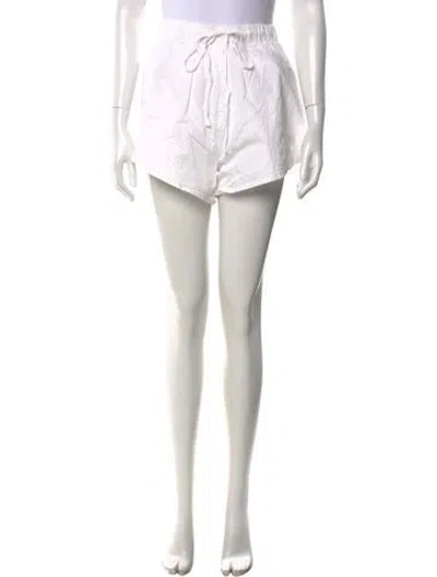 Pre-owned Johansen Mini Shorts In White