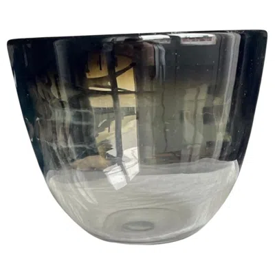 Pre-owned Johansfors Glasbruk Bengt Orup For Johansfors - Art Glass Bowl, Sweden, 1960s In Gray