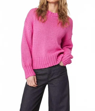 John & Jenn Beckett Sweater In Hot Cosmos In Pink