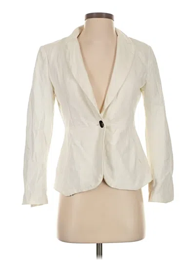 Pre-owned John & Jenn Blazer Jacket In Ivory