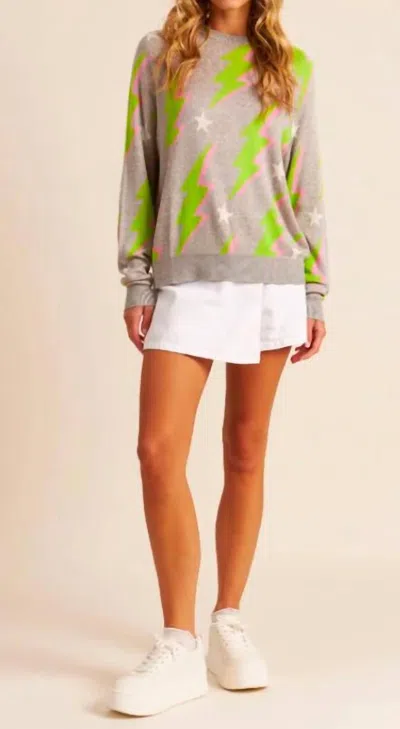 John & Jenn Boaz Sweater In Razzle Dazzle In Gray
