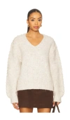 John & Jenn By Line Maddy Pullover In Neutral