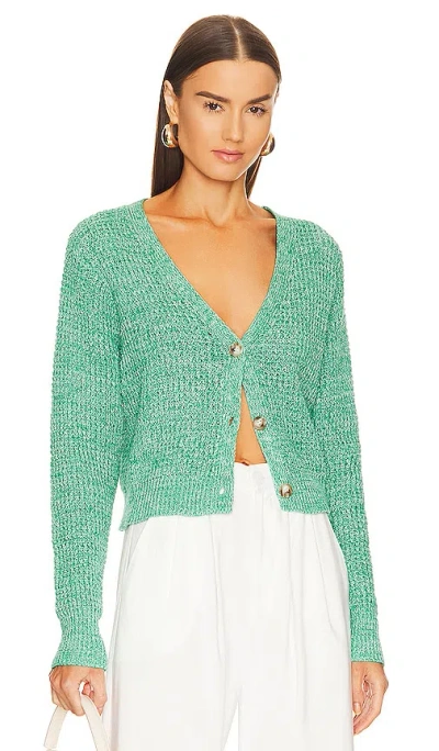 John & Jenn By Line Miles Cardigan In Kelly Green