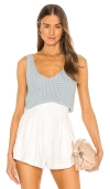 John & Jenn By Line Pete Tank In Pale Blue