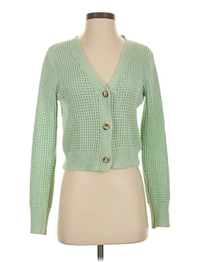 Pre-owned John & Jenn Cardigan Sweater In Green