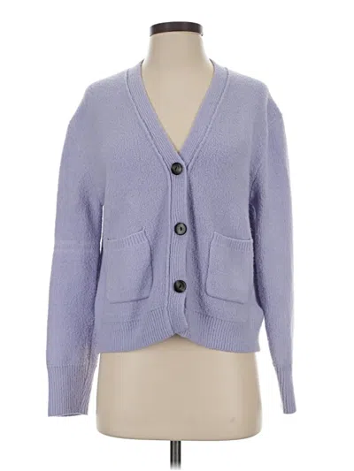 Pre-owned John & Jenn Cardigan Sweater In Purple