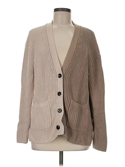 Pre-owned John & Jenn Cardigan Sweater In Tan