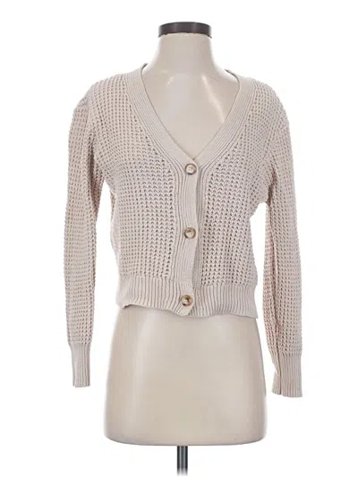 Pre-owned John & Jenn Cardigan Sweater In Tan