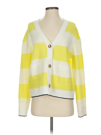 Pre-owned John & Jenn Cardigan Sweater In Yellow