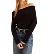 John & Jenn Damon Sweater In Caviar In Black