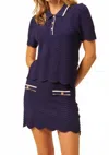 John & Jenn Dante Skirt In After Dark In Blue