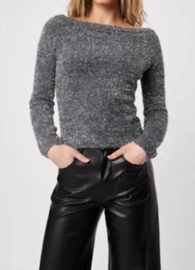 John & Jenn Dov Top In Sparkling Graphite In Gray