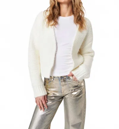 John & Jenn Frederic Cardigan In Polar In White