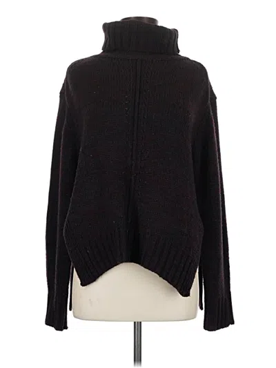 Pre-owned John & Jenn Long Sleeve Top Black Turtleneck Tops