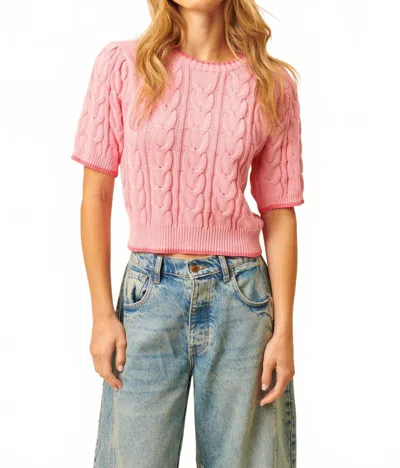 John & Jenn Lyle Cardigan In Cosmo Pink