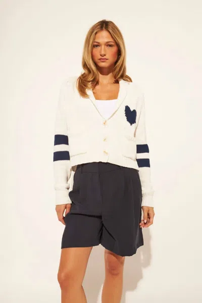 John & Jenn Maddox Cardigan In Seaside Amour In Black