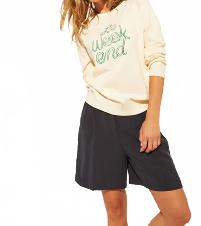 John & Jenn Pascal Sweatshirt In Beige In Neutral