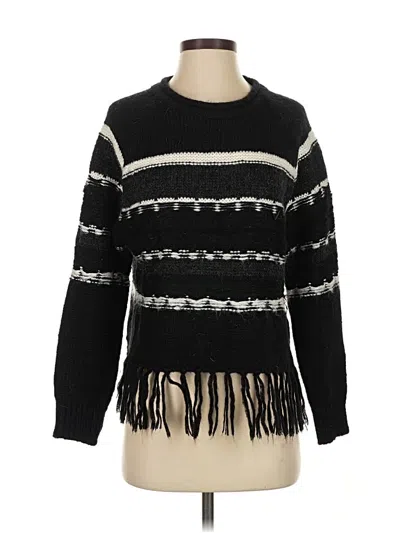 Pre-owned John & Jenn Pullover Sweater In Black