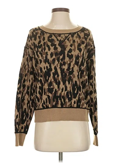 Pre-owned John & Jenn Pullover Sweater In Brown