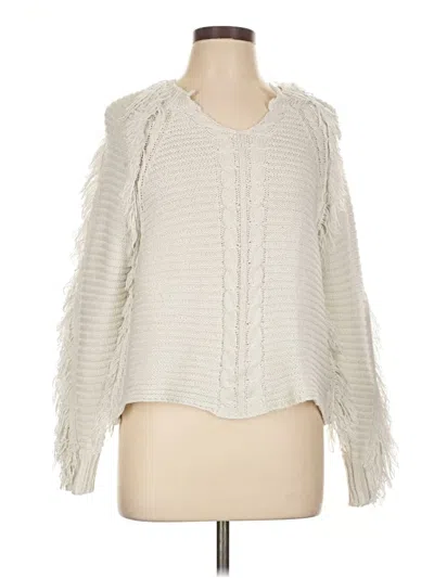 Pre-owned John & Jenn Pullover Sweater In Ivory