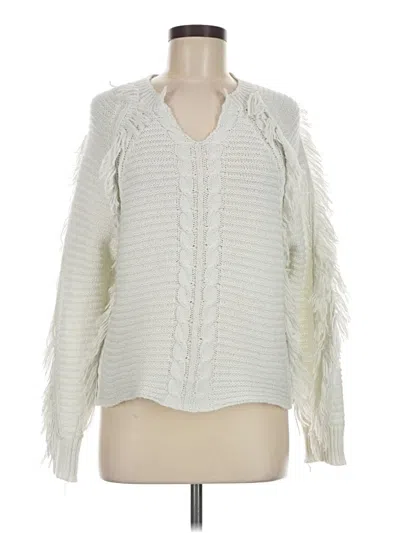 Pre-owned John & Jenn Pullover Sweater In Ivory