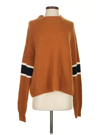 Pre-owned John & Jenn Pullover Sweater In Orange