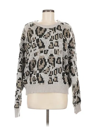 Pre-owned John & Jenn Pullover Sweater In Silver