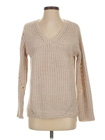 Pre-owned John & Jenn Pullover Sweater In Tan