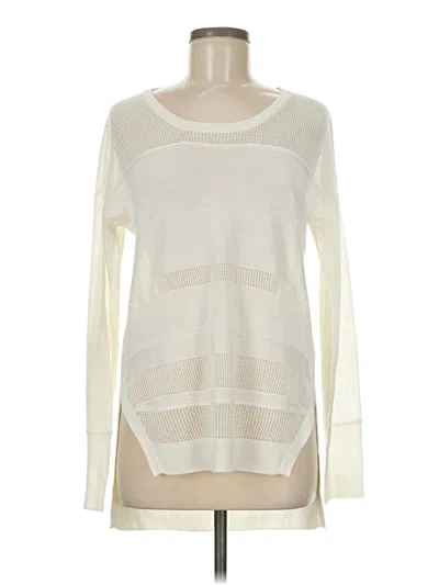 Pre-owned John & Jenn Pullover Sweater In White