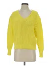 John & Jenn Pullover Sweater In Yellow