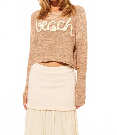 John & Jenn Rocco Sweater In Beige In Neutral