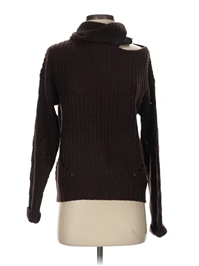 Pre-owned John & Jenn Turtleneck Sweater In Brown