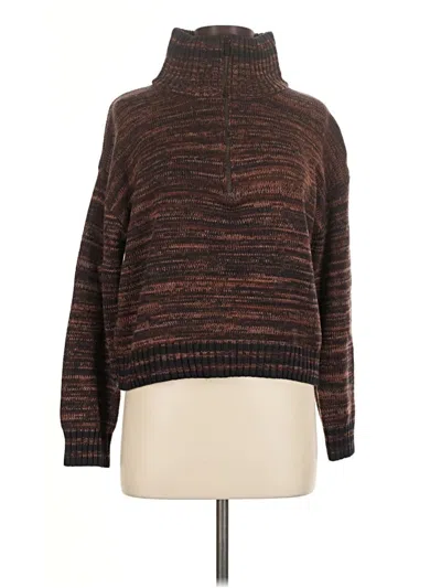 Pre-owned John & Jenn Turtleneck Sweater In Brown
