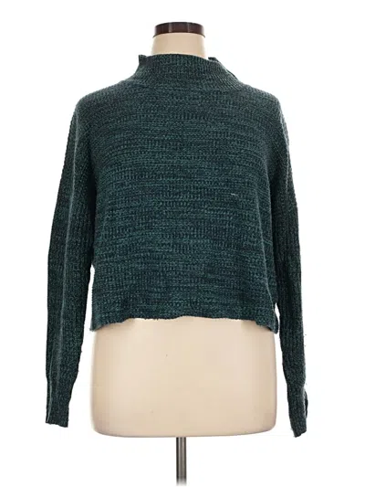 Pre-owned John & Jenn Turtleneck Sweater In Teal