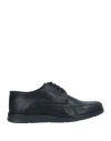 John Bakery Man Lace-up Shoes Black Size 11 Soft Leather In Black