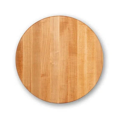 John Boos 18" Round Cutting Board, 1.5" Edge Grain In Maple