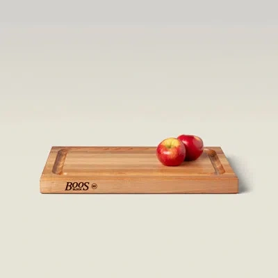 John Boos Bbq Collection Reversible Wood Cutting Board In Maple