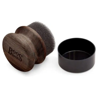 John Boos Butcher Block Oil & Cream Applicator For Wooden Surfaces, Walnut Wood In Brown
