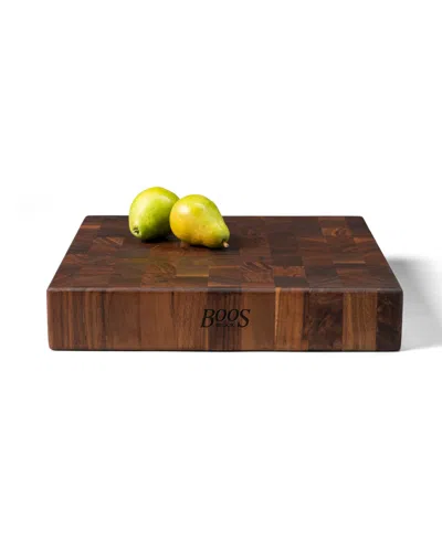 John Boos Ccb Square Wooden Walnut Cutting Board, 15" X 15" In Brown