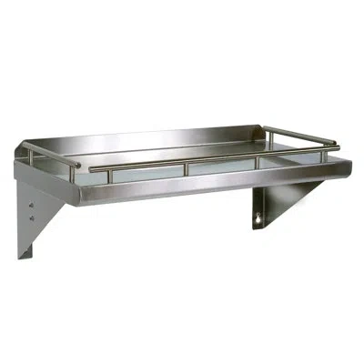 John Boos Cucina Mensola Grande Shelf With Wall Mounted Pot Rack
