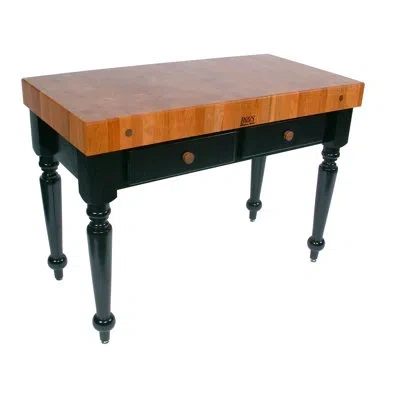 John Boos Rouge Et Noir Le Rustica Table In Black