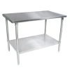 John Boos Stallion Flat Top Prep Table In Silver