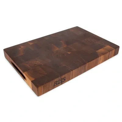 John Boos Walnut Wood Edge Grain Reversible Cutting Board, 18 X 12 X 1.75 Inches In Brown