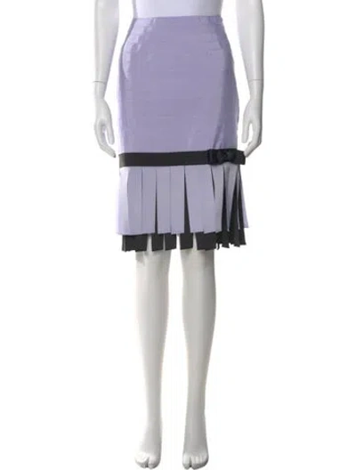 Pre-owned John Carlisle Mini Skirt In Purple