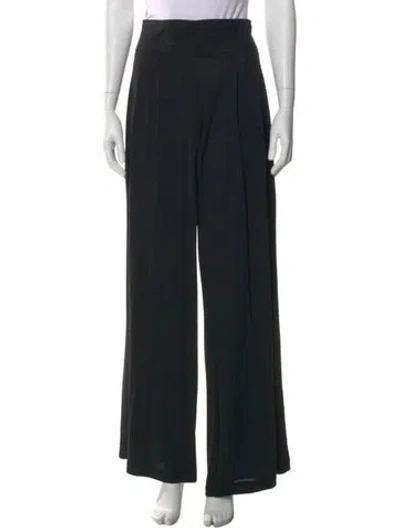 Pre-owned John Carlisle Wide Leg Pants In Black