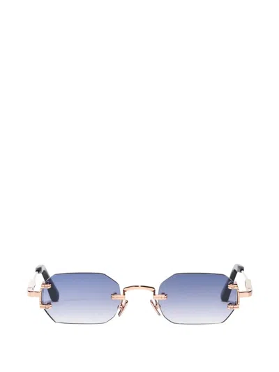 John Dalia Amaru Rimless Geometric-frame Sunglasses In Gold