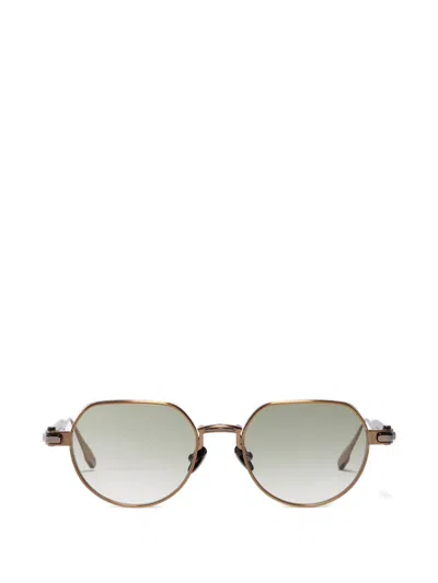 John Dalia Anya Geometric-frame Sunglasses In Brown