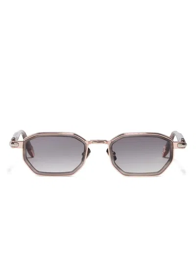 John Dalia Axel Geometric-frame Sunglasses In Pink
